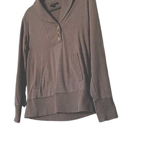 Banana Republic Cardigan Brown Tan Buttons Medium - Picture 3 of 7